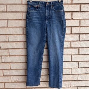 Madewell Women’s High-Waisted Vintage Crop Blue Jeans
